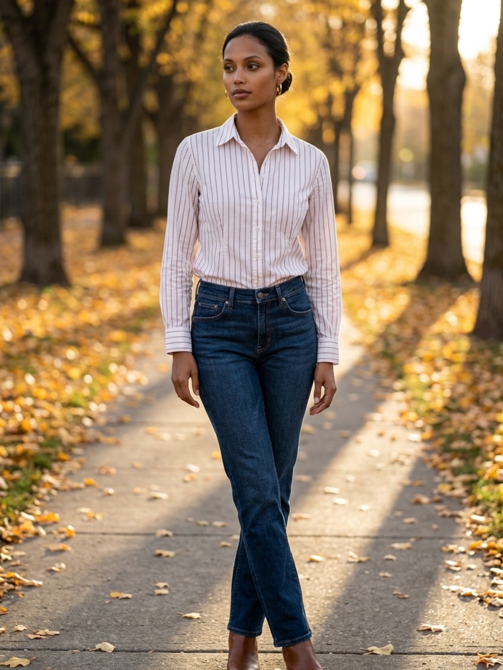 Gap Striped Classic Button-Up